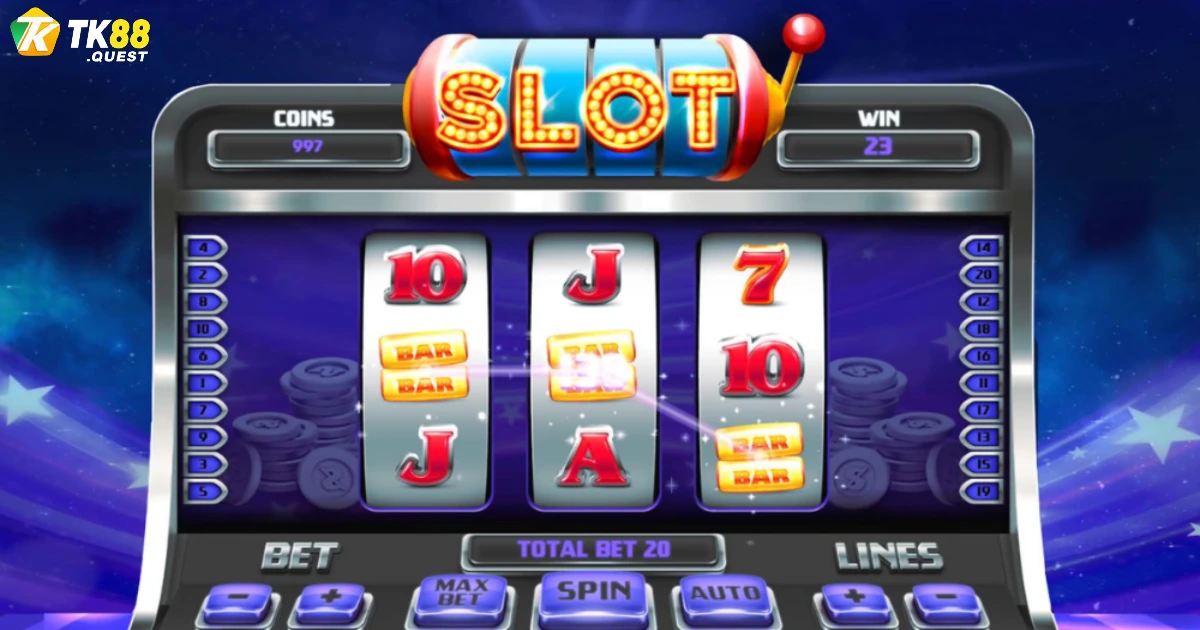 Game slot trực tuyến là gì? Giới thiệu hệ thống quay hũ tại TK88