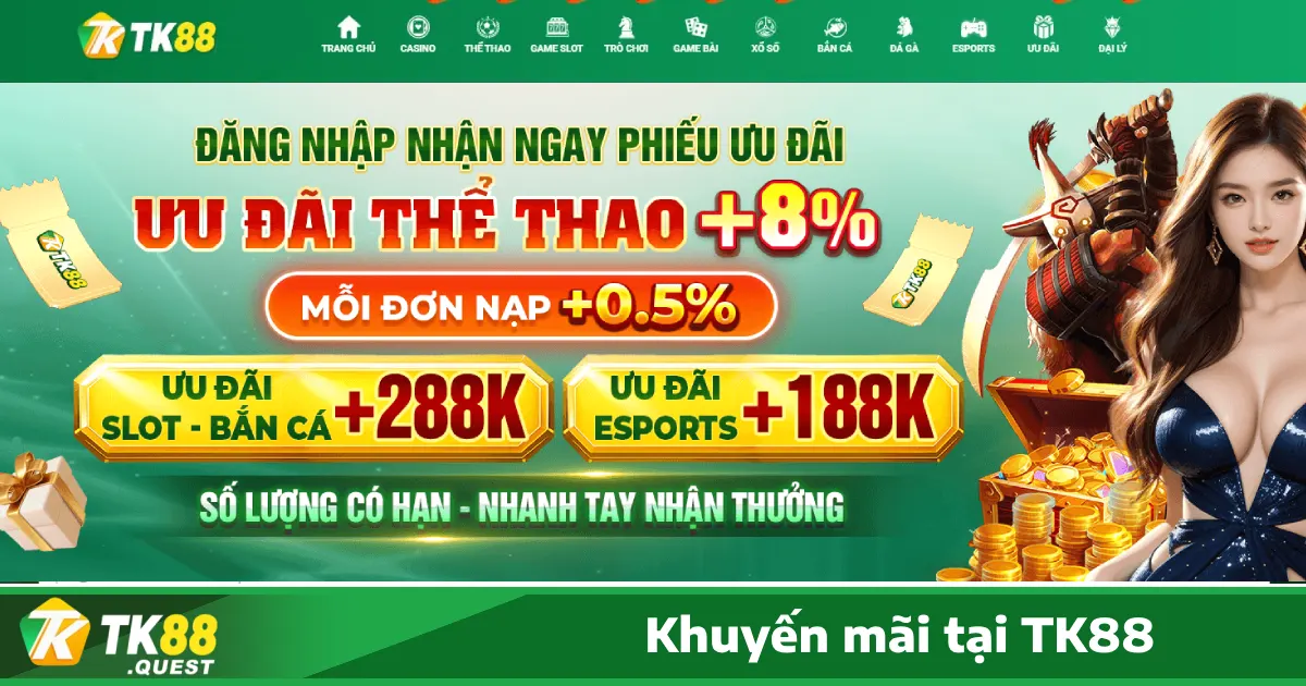Chương Trình Khuyến Mãi & Sự Kiện Đặc Biệt Tại TK88